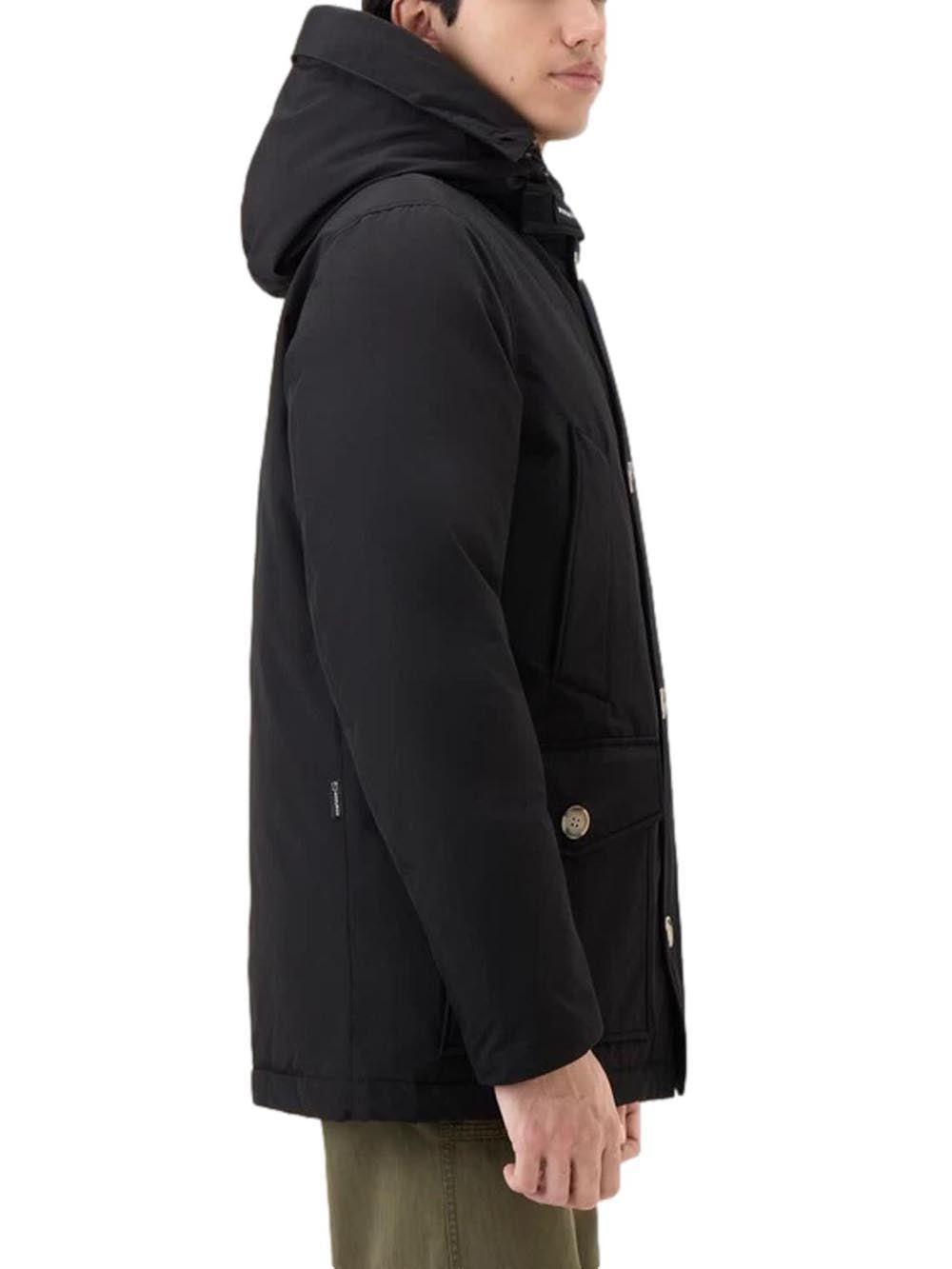 ARCTIC DETACHABLE FUR ANORAK Woolrich Giubbino Uomo Cfwoou0484mbut0001 Nero