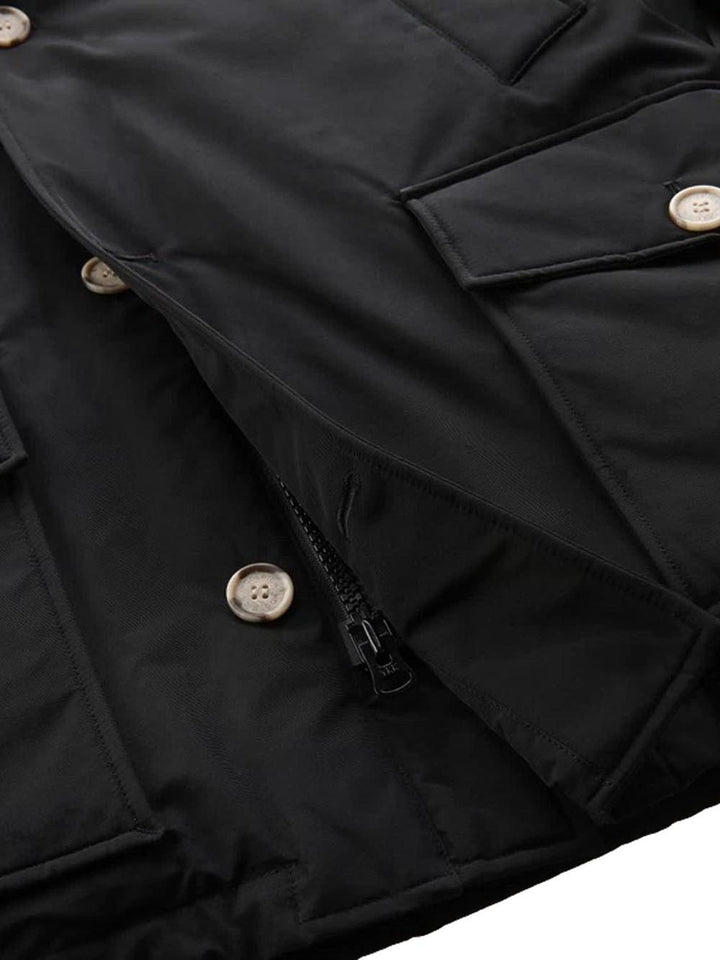 ARCTIC DETACHABLE FUR ANORAK Woolrich Giubbino Uomo Cfwoou0484mbut0001 Nero