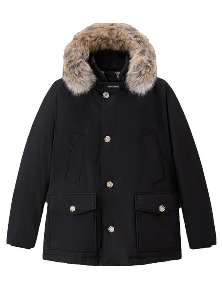 ARCTIC DETACHABLE FUR ANORAK Woolrich Giubbino Uomo Cfwoou0484mbut0001 Nero