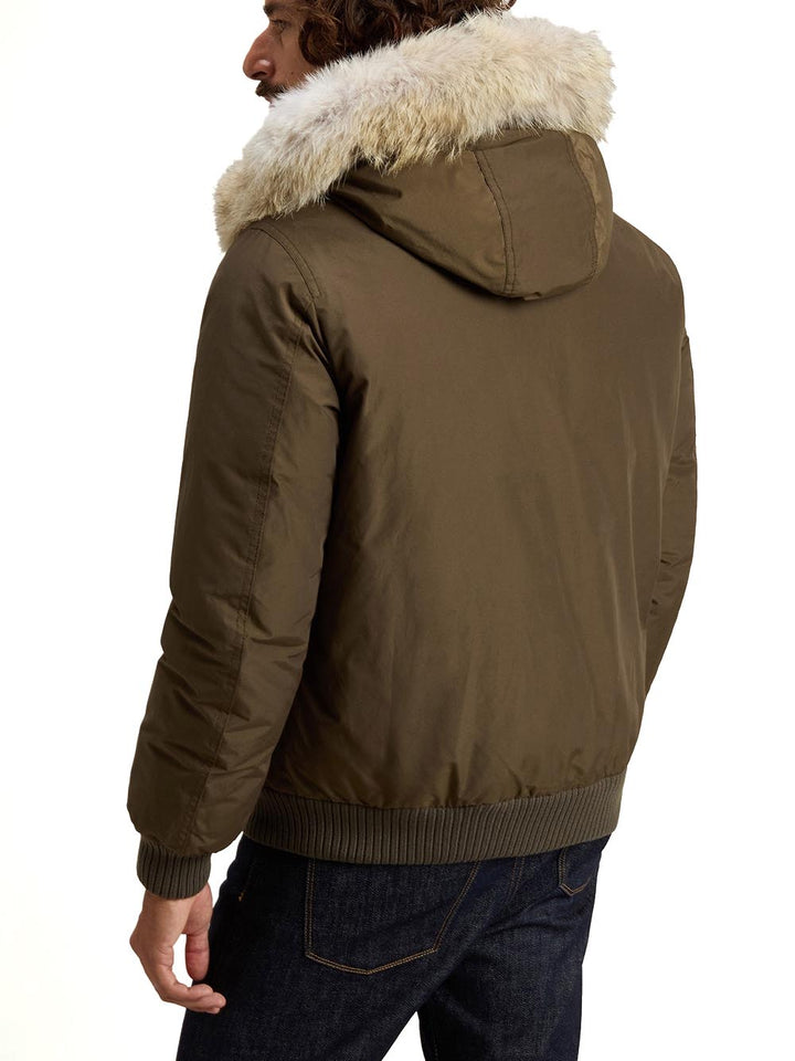 POLAR DETACHABLE FUR BOMBER Woolrich Giubbino Uomo Cfwoou2238mrut0001 Verde