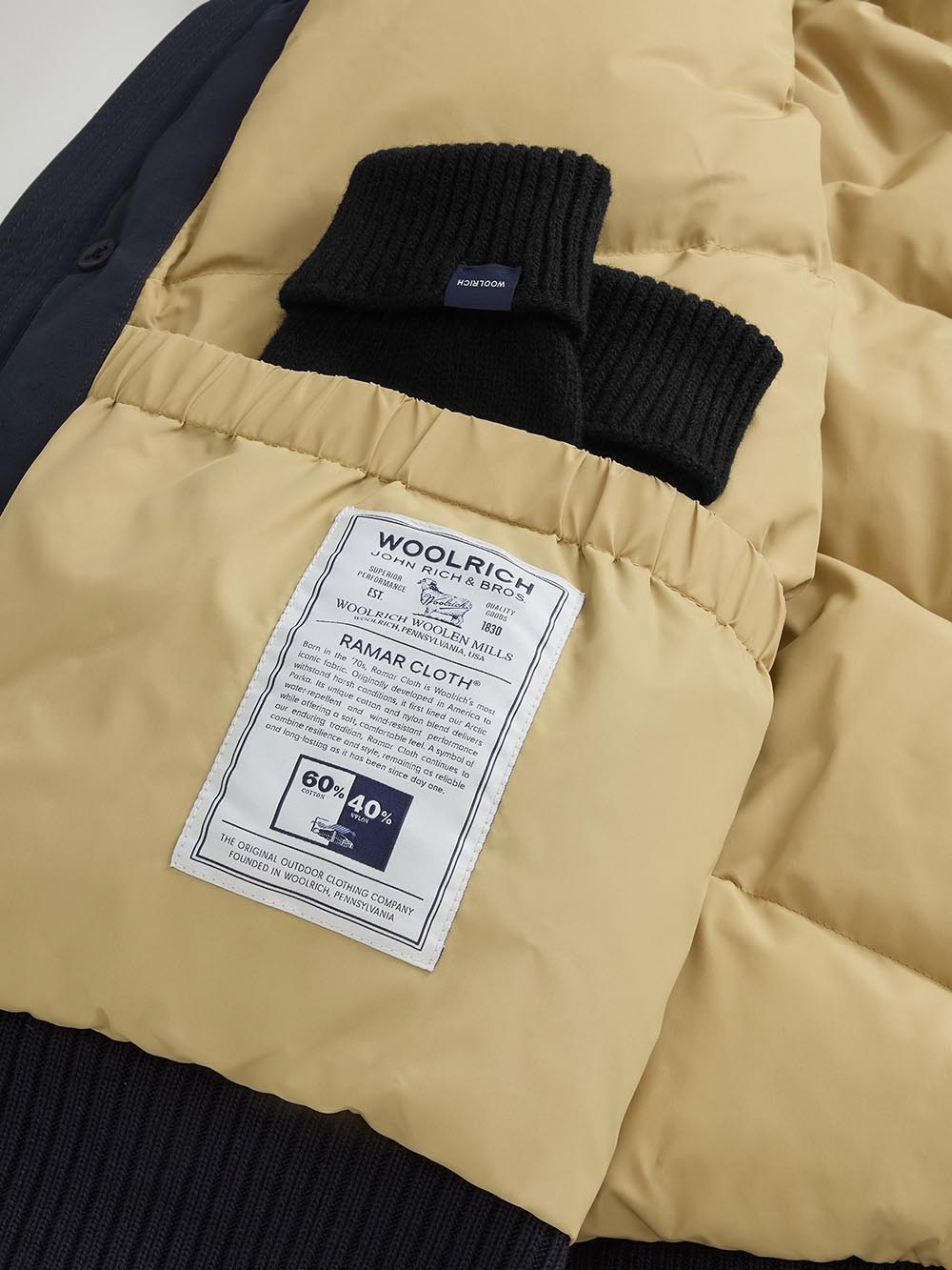 POLAR DETACHABLE FUR BOMBER Woolrich Giubbino Uomo Cfwoou2238mrut0001 Blu