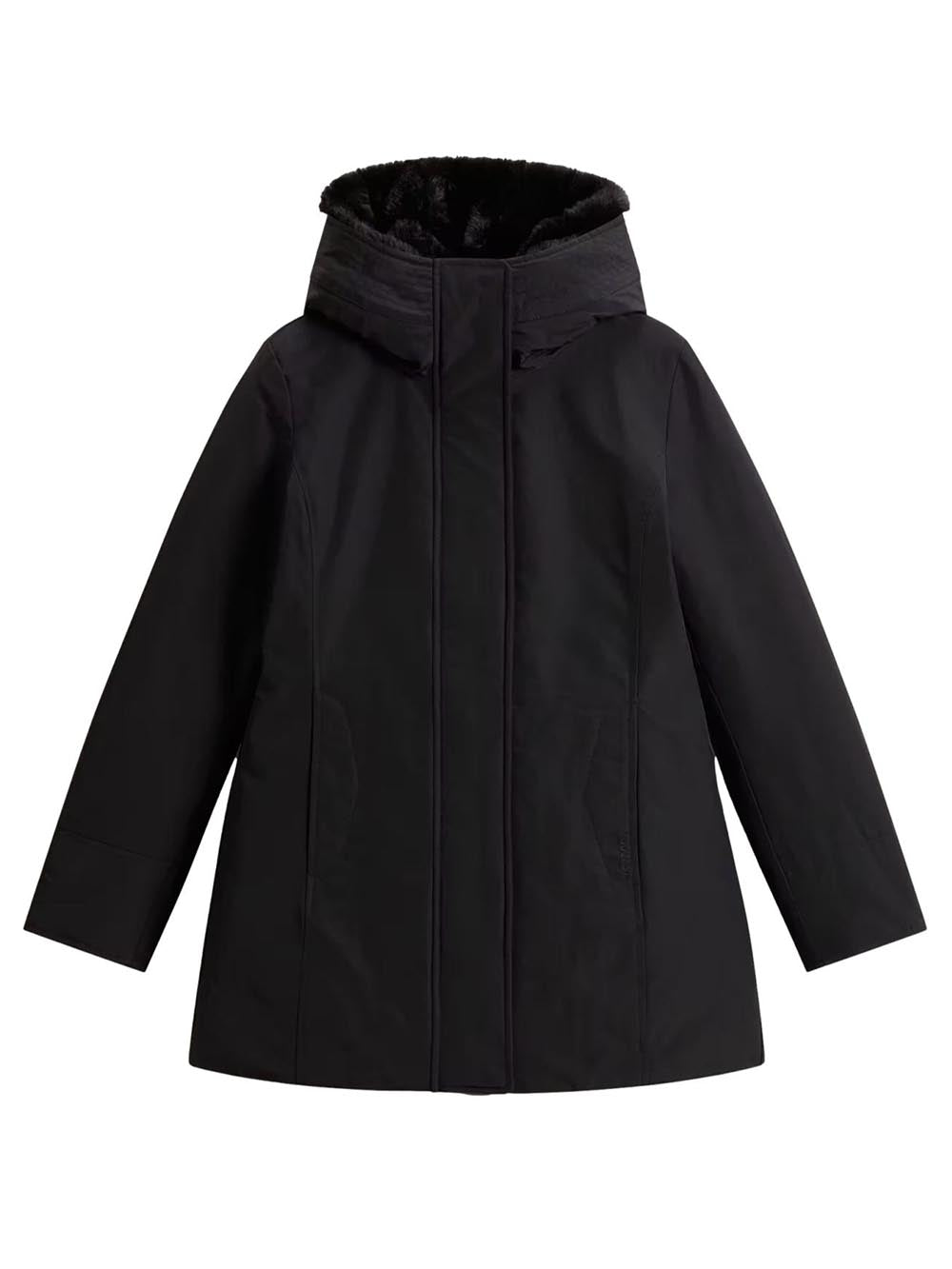 BOULDER FAUX FUR PARKA Woolrich Giubbino Donna Cfwwou2265frut0001 Nero