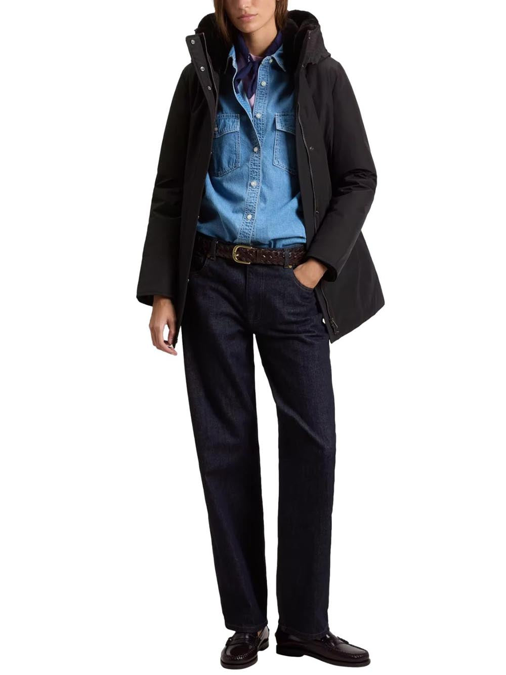 BOULDER FAUX FUR PARKA Woolrich Giubbino Donna Cfwwou2265frut0001 Nero