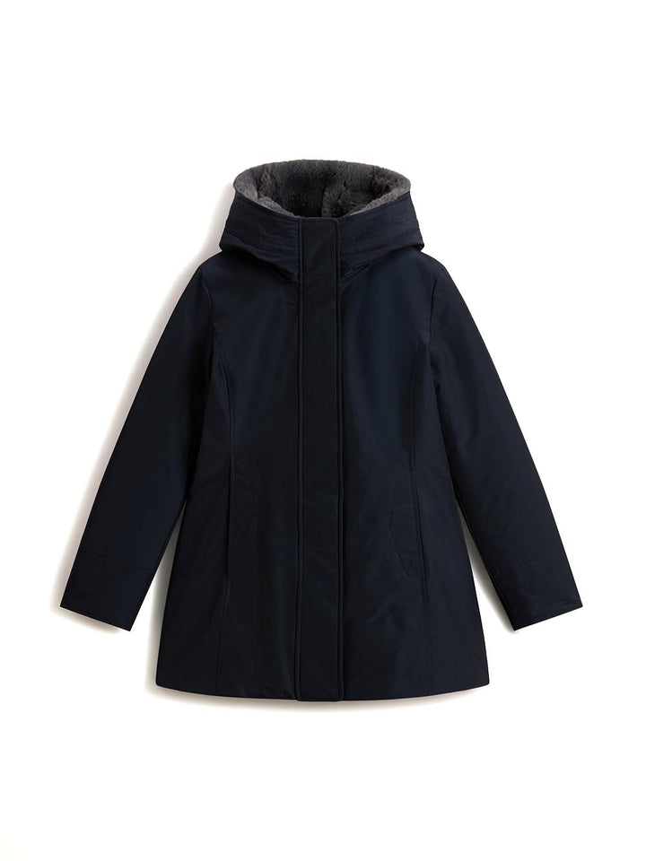BOULDER FAUX FUR PARKA Woolrich Giubbino Donna Cfwwou2265frut0001 Blu