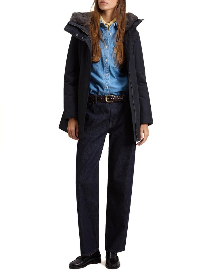 BOULDER FAUX FUR PARKA Woolrich Giubbino Donna Cfwwou2265frut0001 Blu