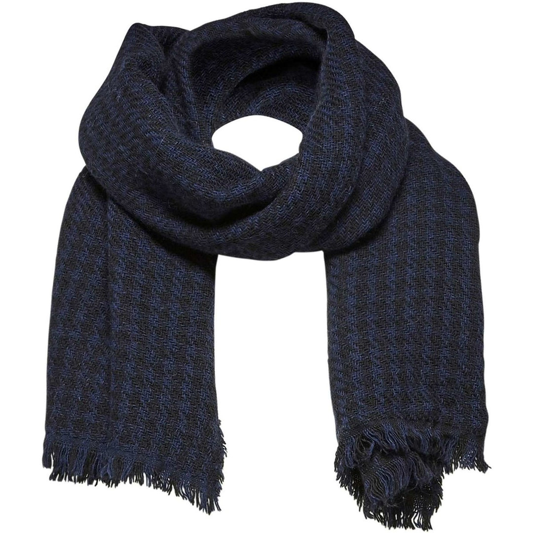 SELECTED Scialle HOUND 16064033 Nero blu