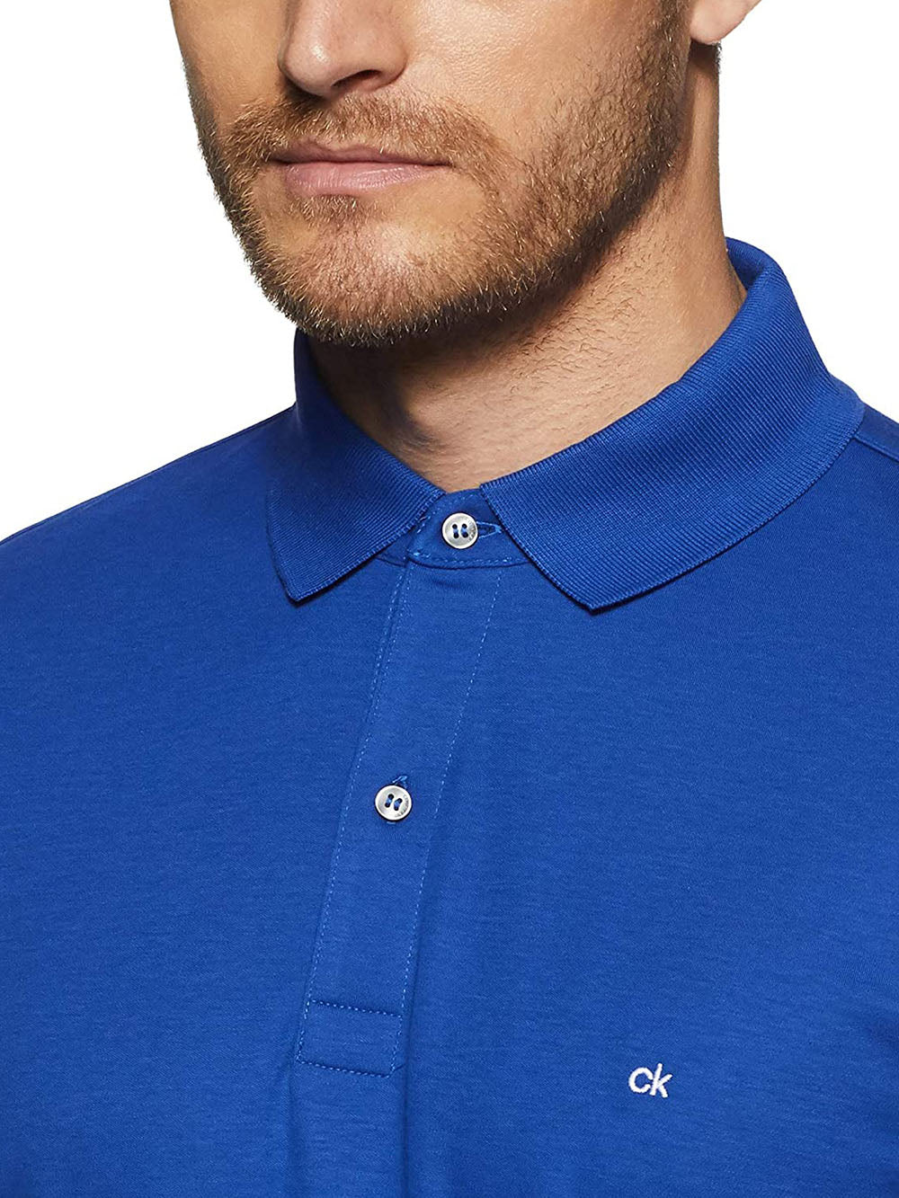 Calvin Klein Polo Uomo Bluette