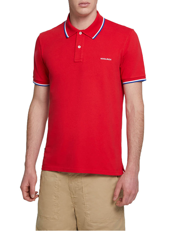 Woolrich Polo Uomo Rossa blu