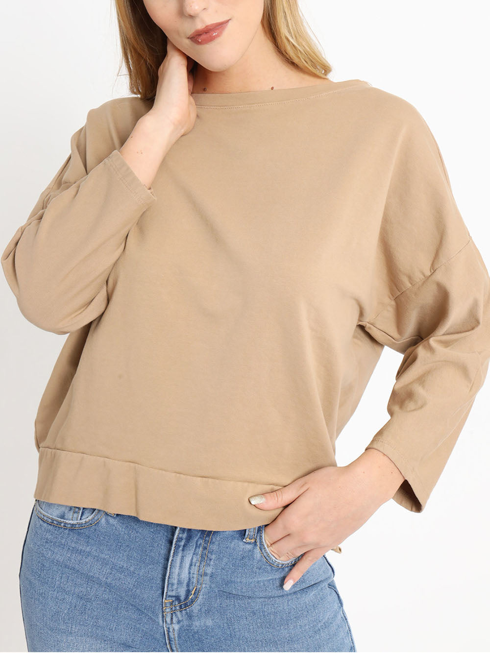 SUSY MIX Felpa JE2237 Cammello
