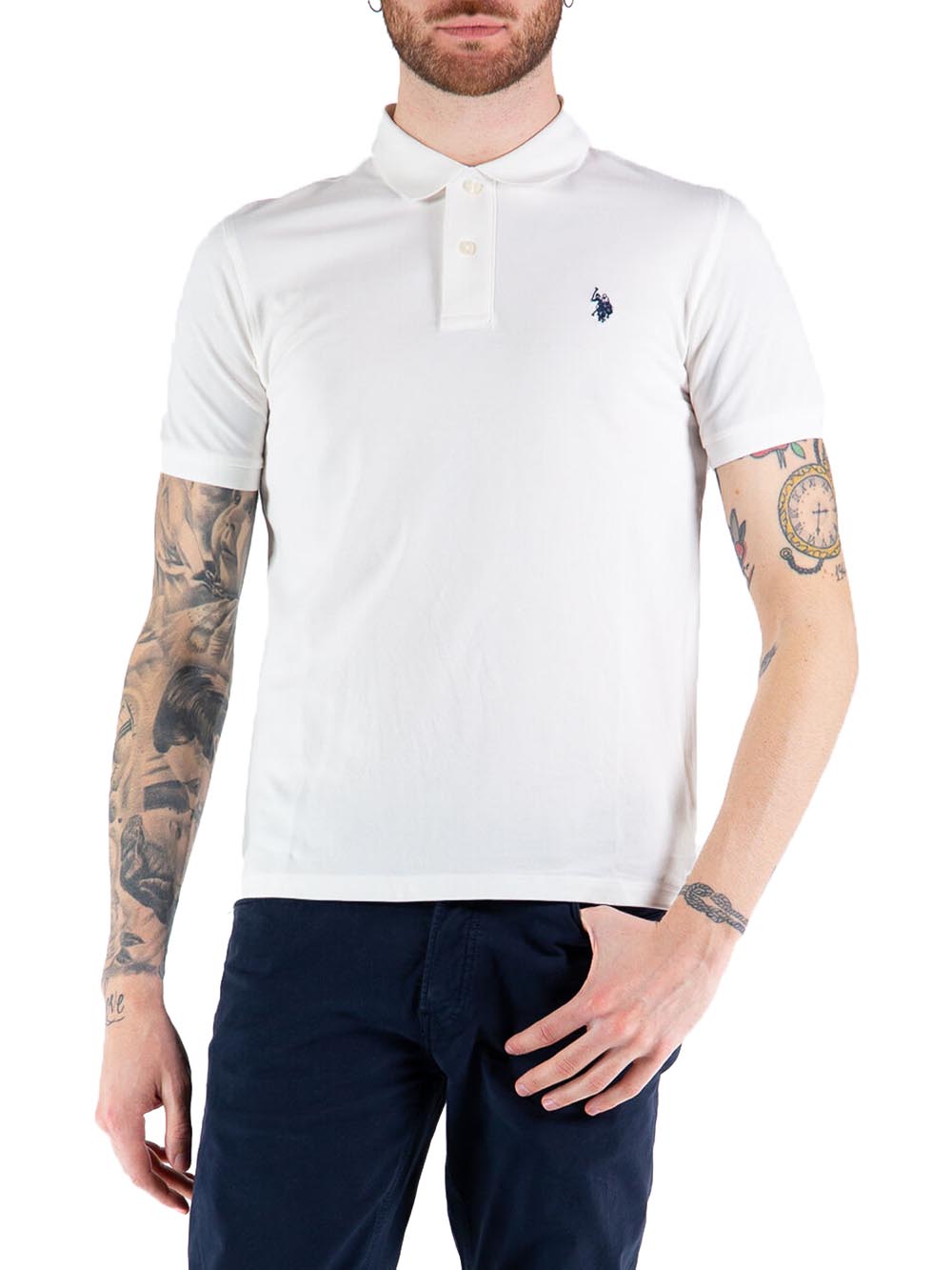 U.S. POLO ASSN. U.S. POLO ASSN. Polo Uomo Bianco