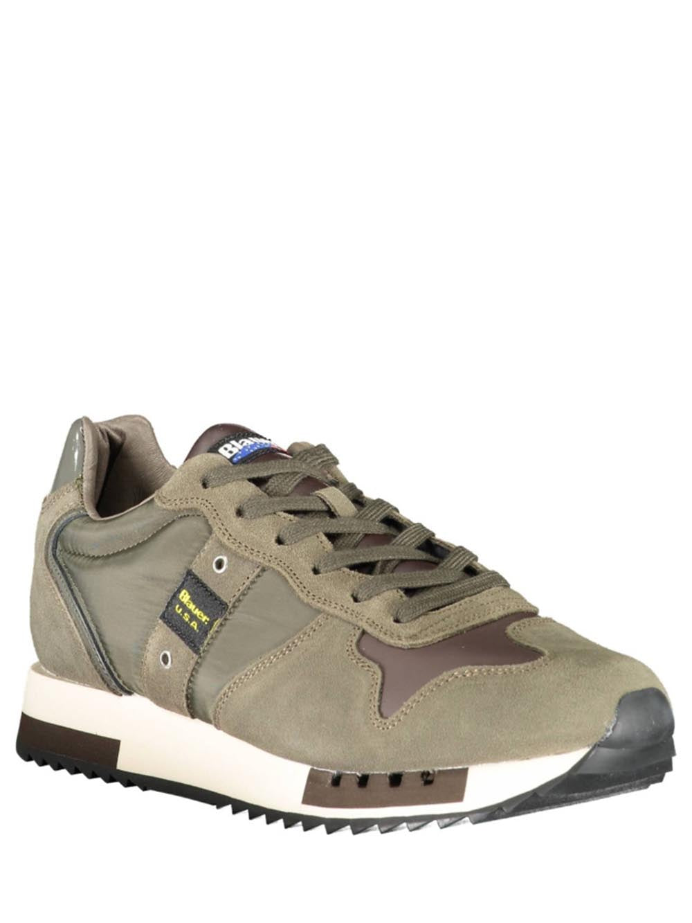 BLAUER BLAUER Sneakers Uomo Verde marrone