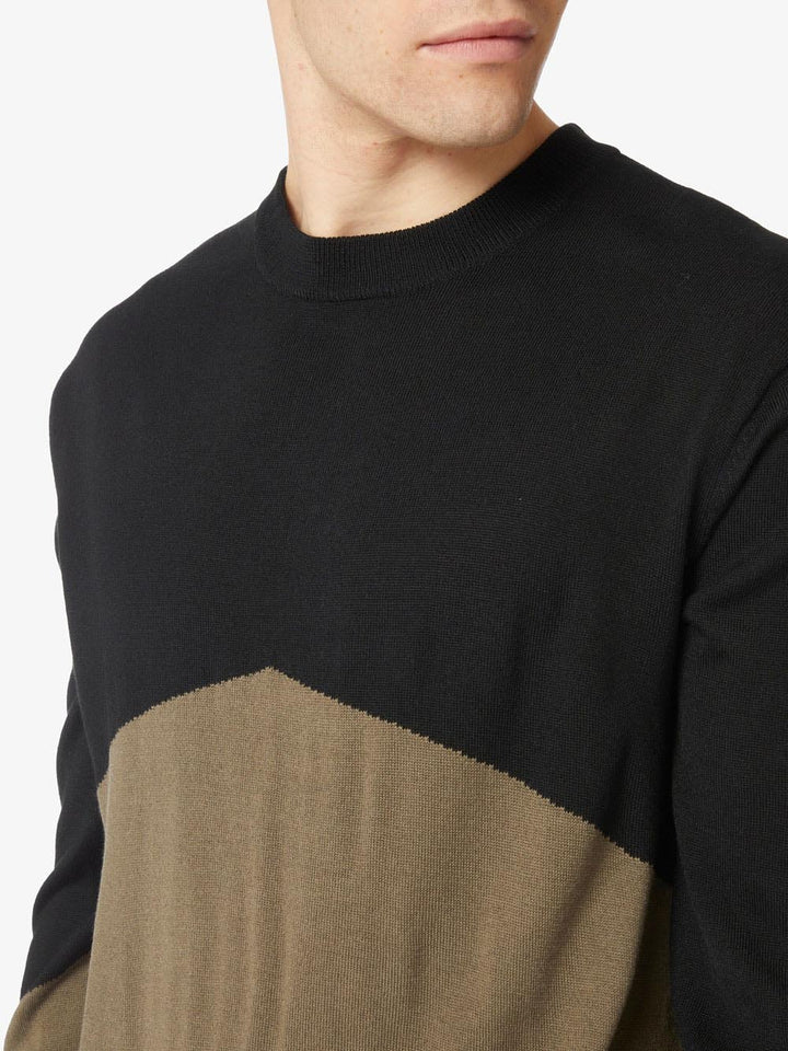 Armani Exchange Maglia Uomo Nero/beige