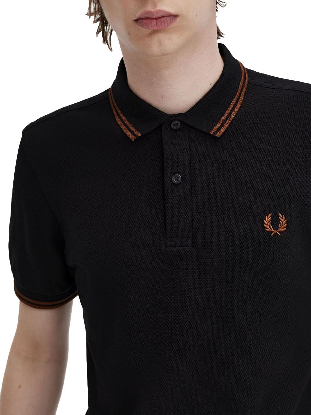 Fred Perry Polo Uomo Nero