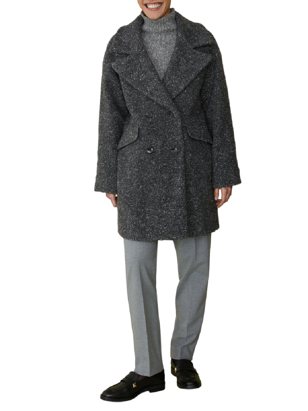 iBlues Cappotto Donna Caffe Grigio