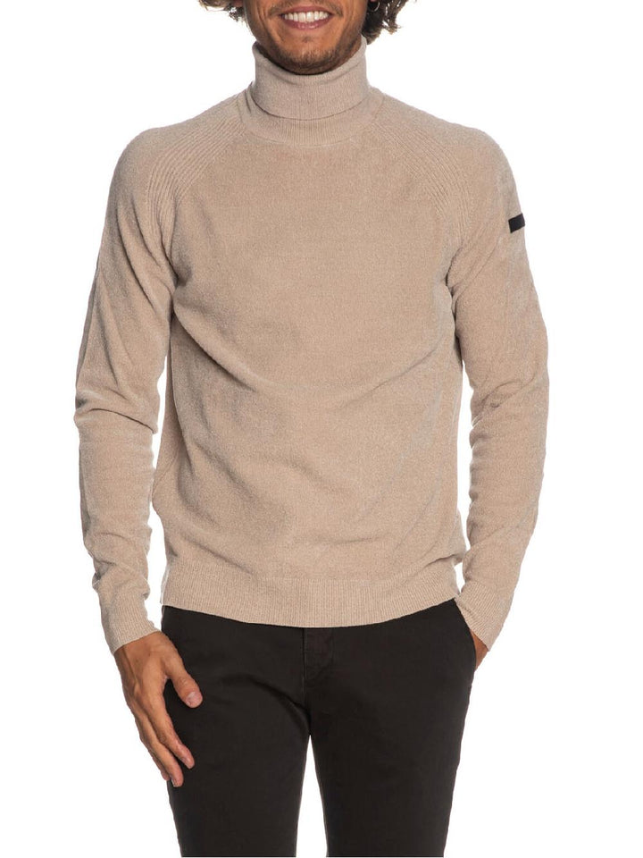 RRD Roberto Ricci Designs Maglia Uomo Velvet Turtleneck Knit W23031 Sabbia