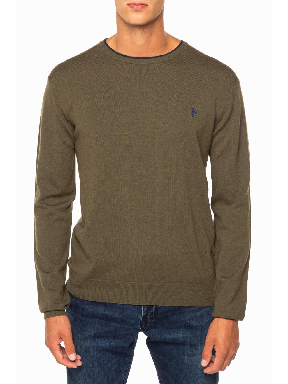 U.S. Polo Assn. Maglia Uomo Verde militare