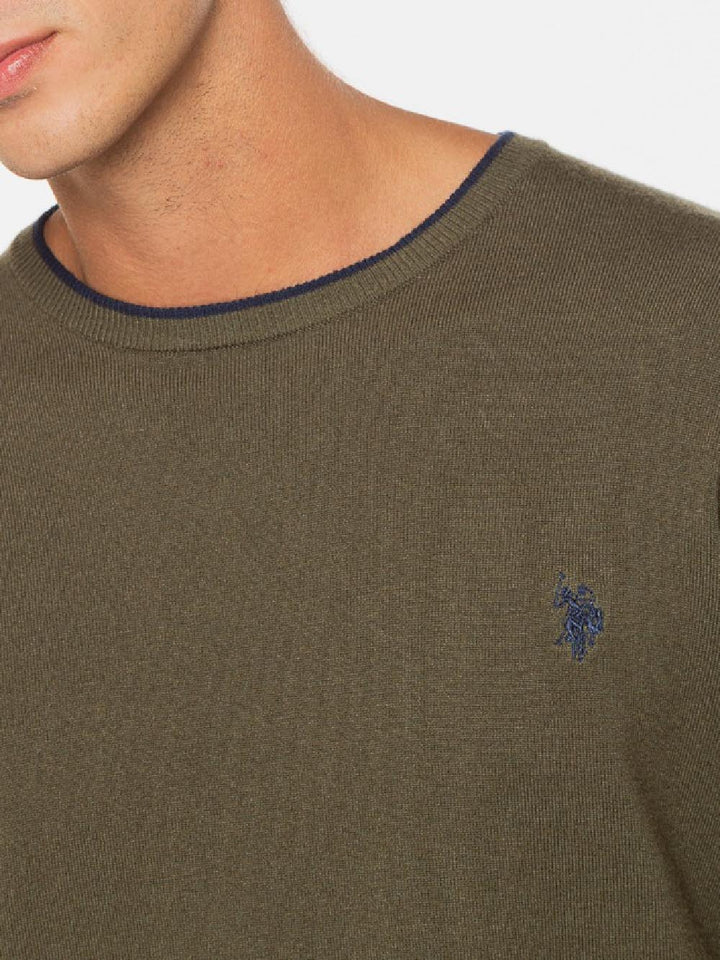 U.S. Polo Assn. Maglia Uomo Verde militare