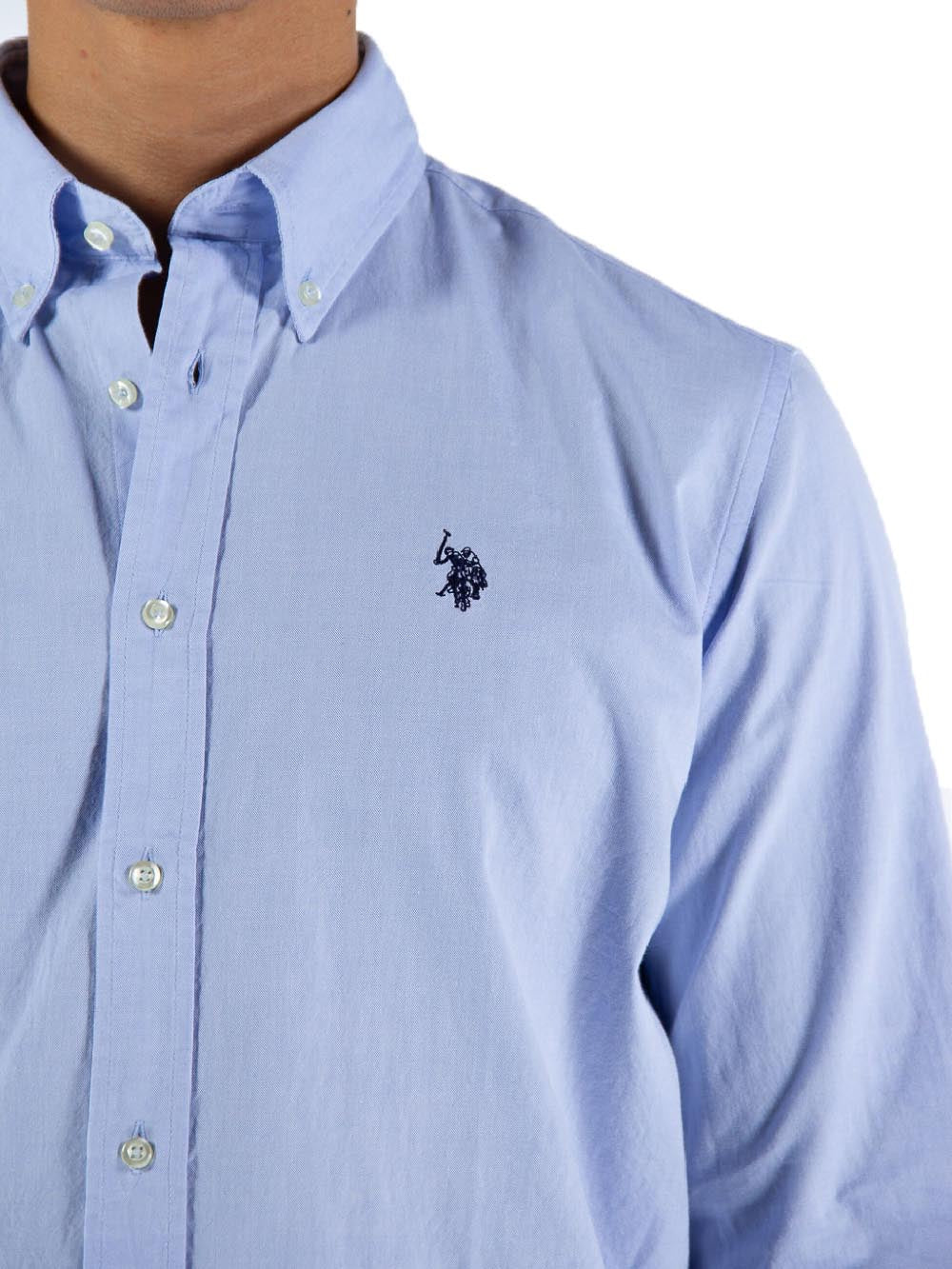 U.S. Polo Assn. Camicia Uomo Dirk 52573 Eh03 Celeste