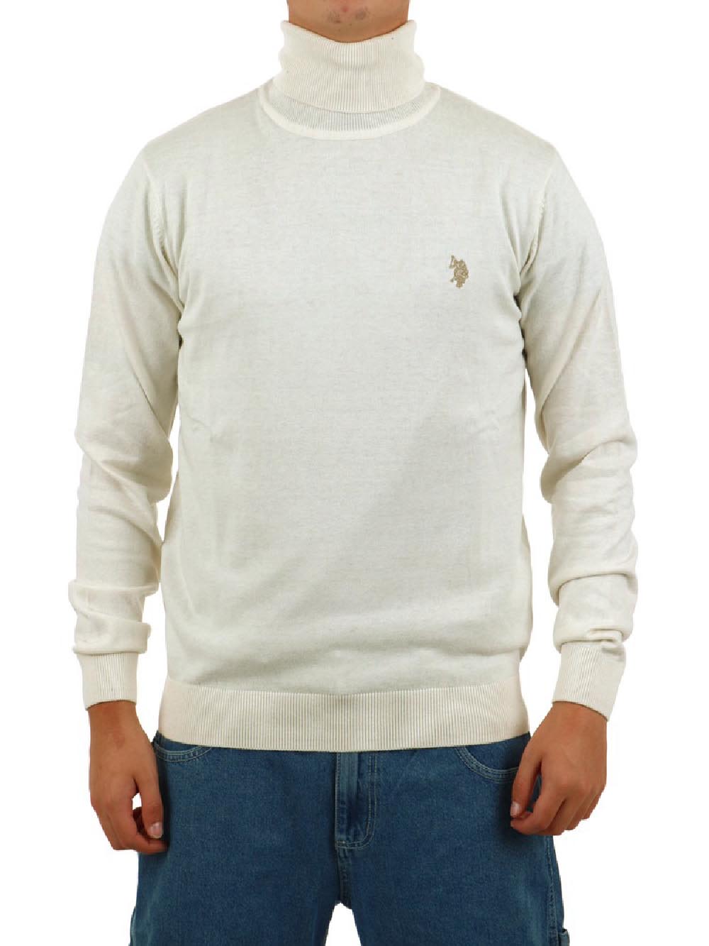 U.S. Polo Assn. Maglia Uomo Jonn 48847 Eh03 Panna