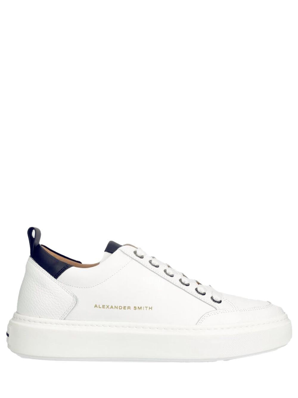 Alexander Smith Sneakers Uomo Bond Man AsazbdM-3301-Wbl Bianco blu