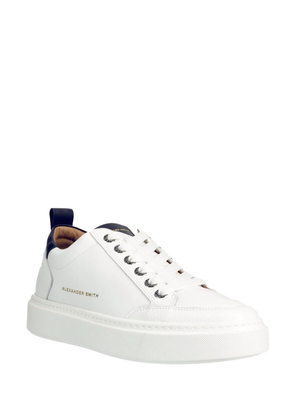 Alexander Smith Sneakers Uomo Bond Man AsazbdM-3301-Wbl Bianco blu