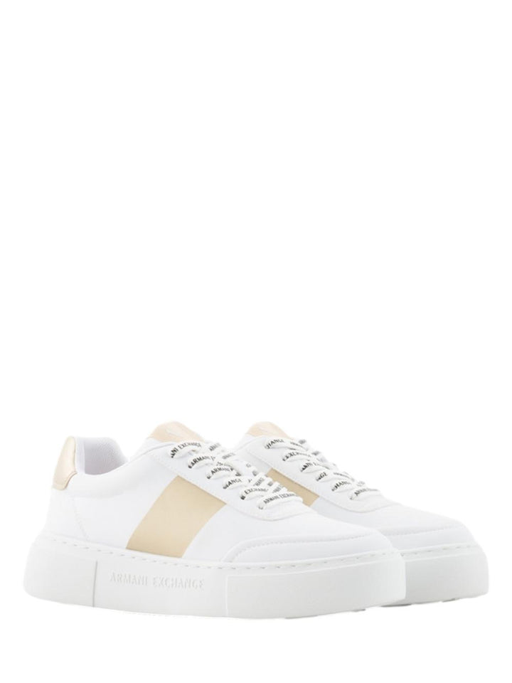 Armani Exchange Sneakers Donna Xdx134 Xv726 Bianco/Oro