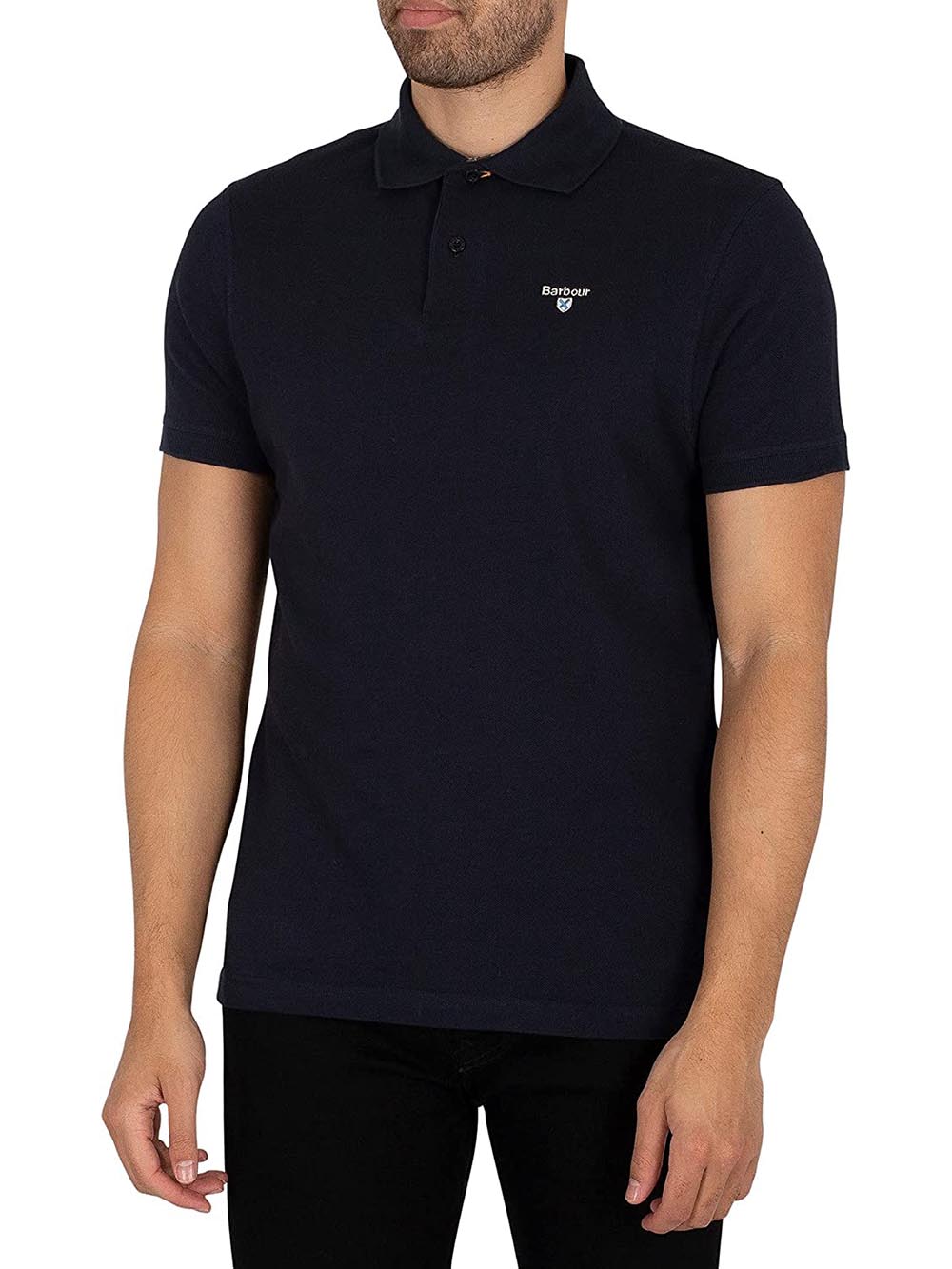 Barbour Polo Uomo Mml0012 Tartan Pique Polo Blu