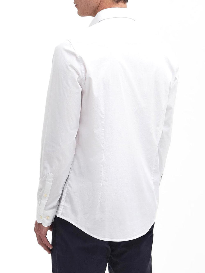 Barbour Camicia Uomo Msh5448 Comfort Stretch Shirt Bianco