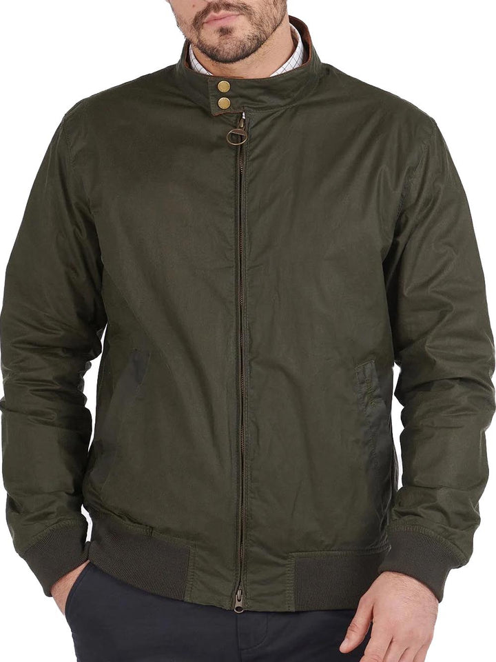 Barbour Giubbino Uomo Mwx1350 Lightweight Royston Wax Verde