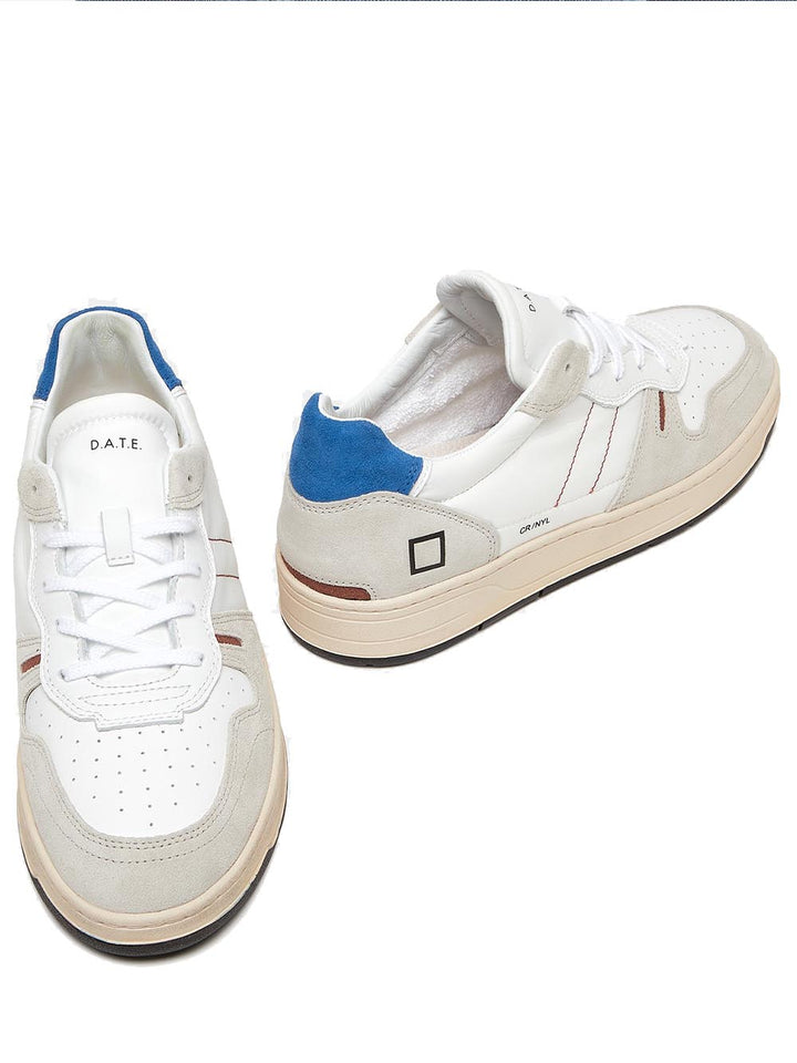 D.A.T.E. Sneakers Uomo Bianco bluette