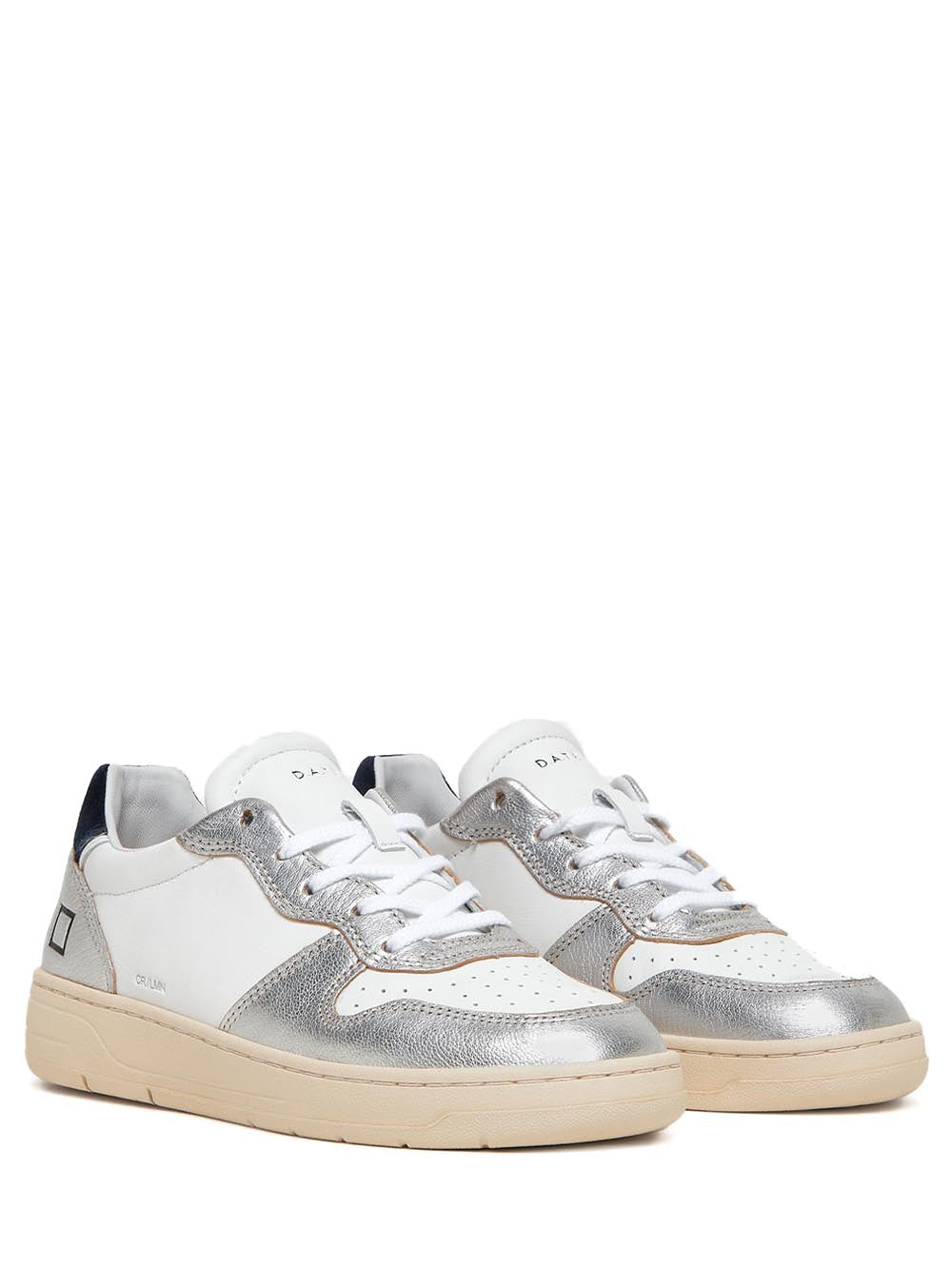 D.A.T.E. Sneakers Donna Bianco/argento