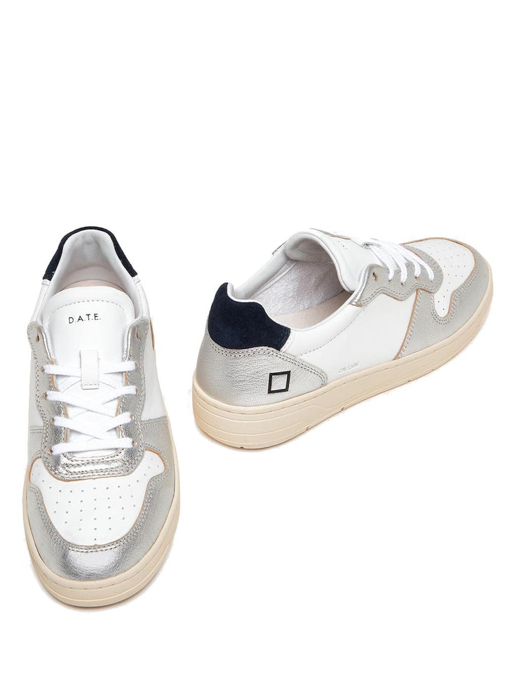 D.A.T.E. Sneakers Donna Bianco/argento