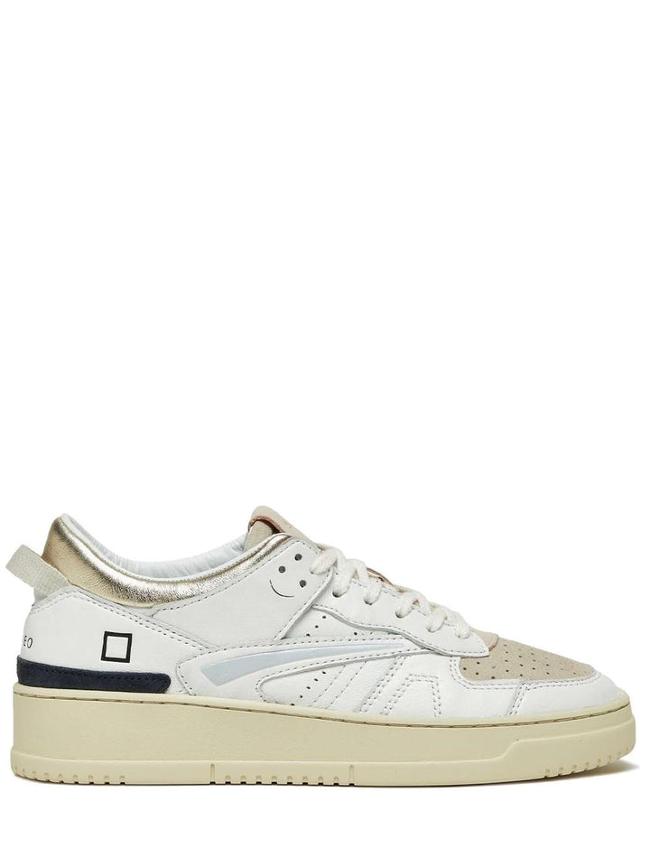 D.A.T.E. Sneakers Donna Bianco beige