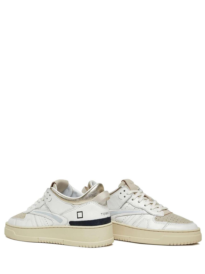 D.A.T.E. Sneakers Donna Bianco beige