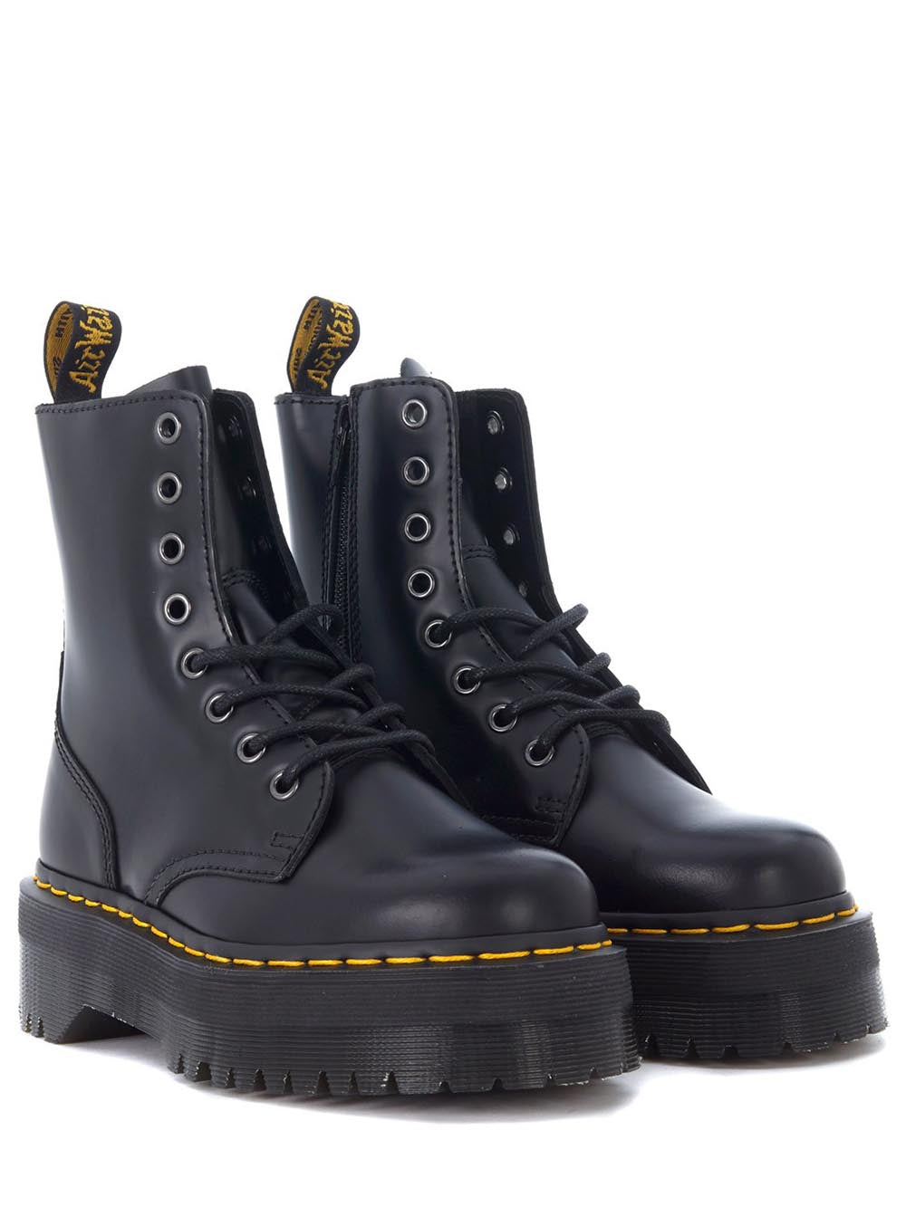 Dr. Martens Anfibio Donna Jadon Polished Smooth Nero