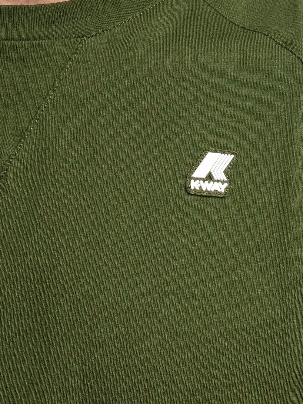 K-Way T-shirt Uomo Verde militare