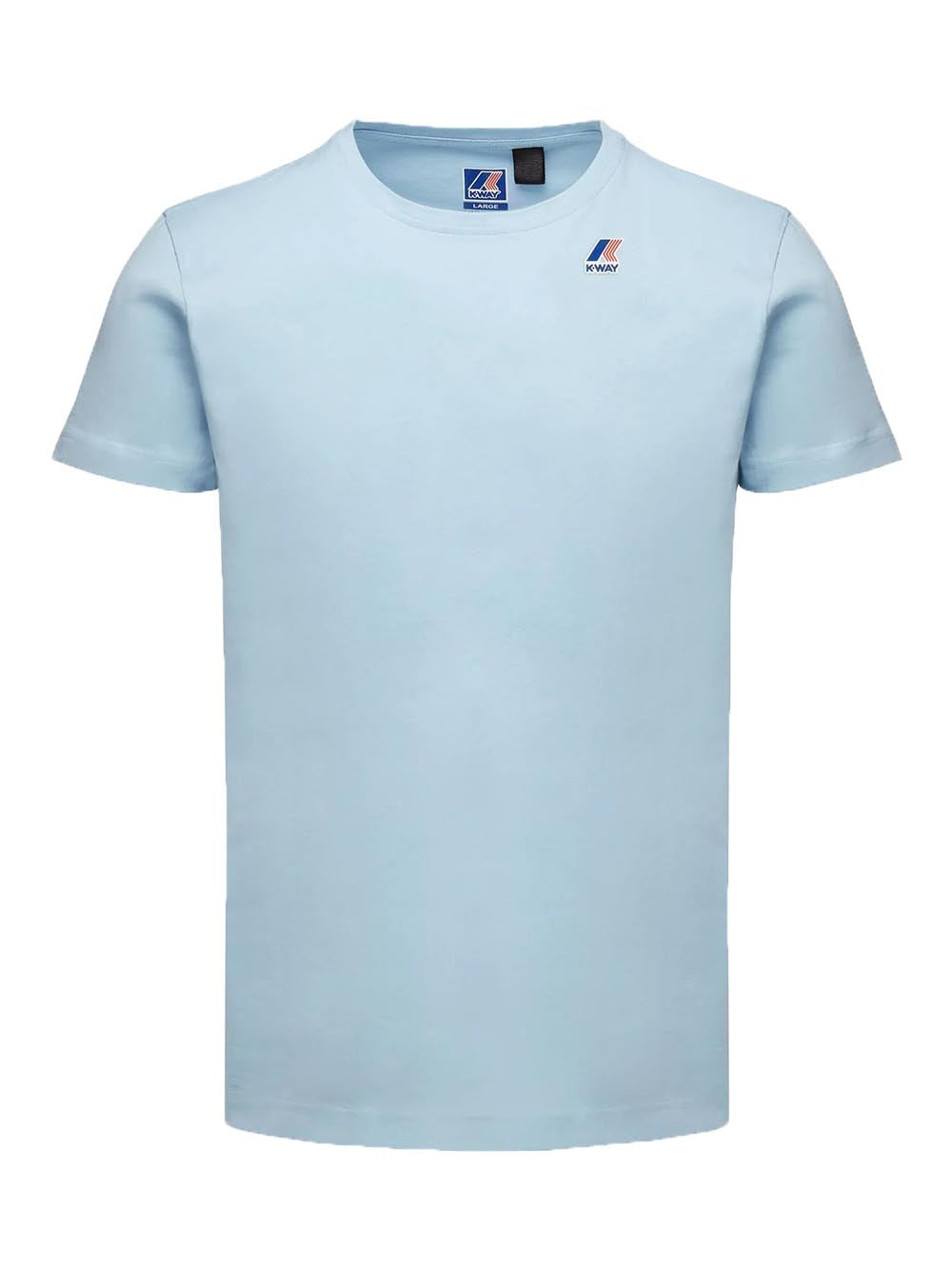 K-Way T-shirt Uomo K007je0 Le Vrai Edouard Azzurro