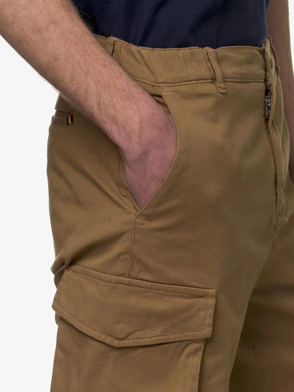 K-Way Pantalone Uomo Beige