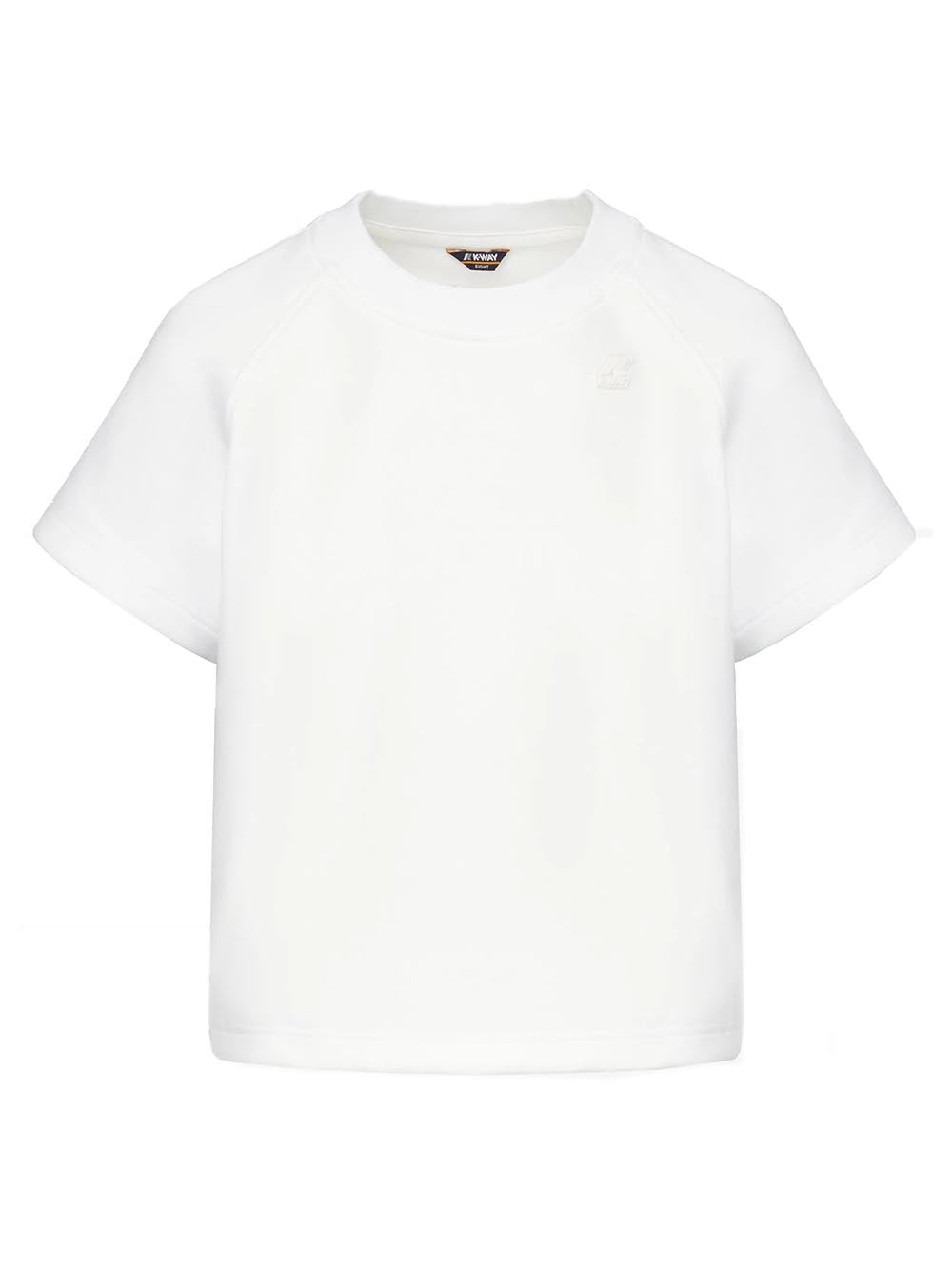 K-Way T-shirt Donna K51259w Guendaline Light Spacer Bianco