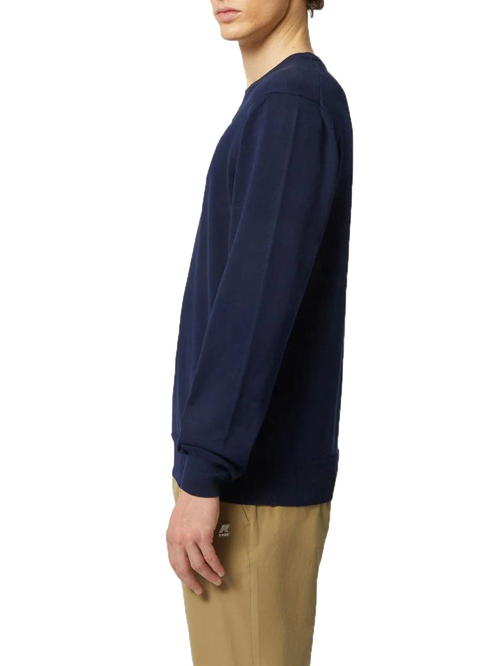 K-Way Maglia Uomo K8122sw Sebastien Cotton ps Blu