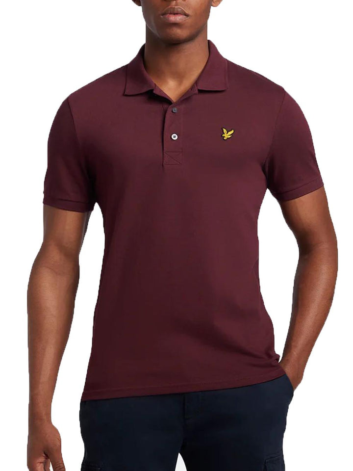 Lyle & Scott Polo Uomo Bordeaux