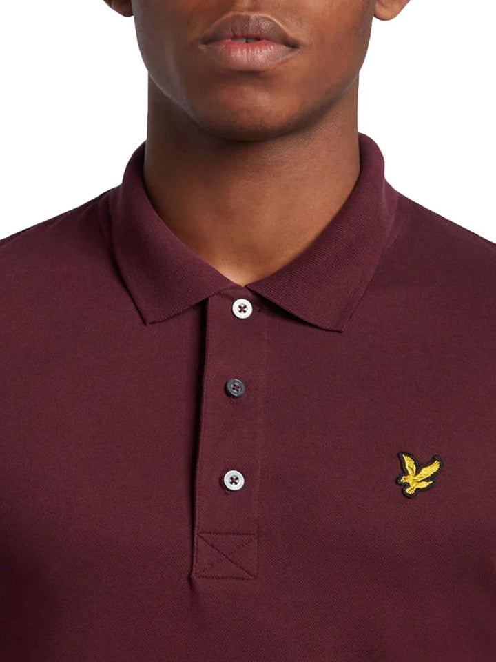 Lyle & Scott Polo Uomo Bordeaux