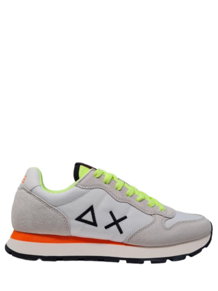 SUN68 Sneakers Uomo Z34102 Tom Fluo Bianco