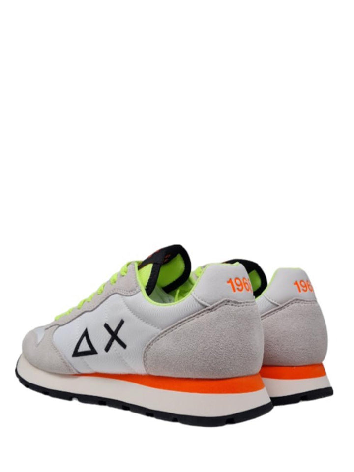 SUN68 Sneakers Uomo Z34102 Tom Fluo Bianco