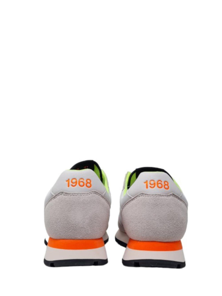 SUN68 Sneakers Uomo Z34102 Tom Fluo Bianco