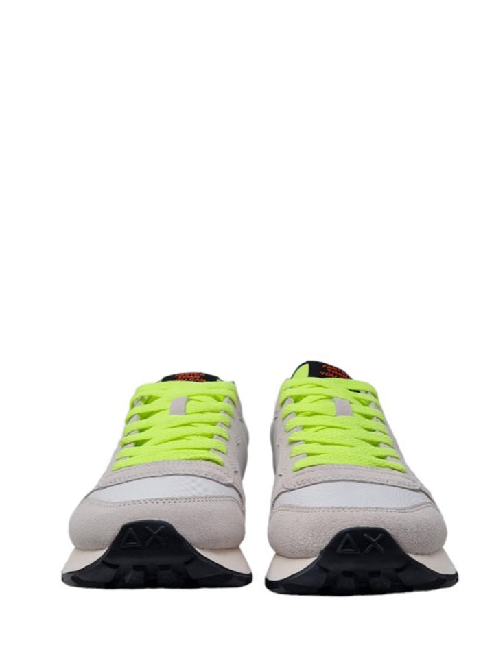 SUN68 Sneakers Uomo Z34102 Tom Fluo Bianco