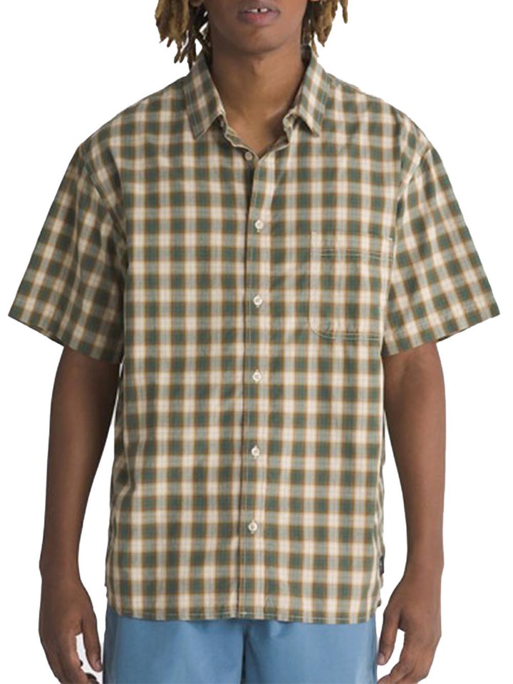 Vans Camicia Uomo Verde/beige