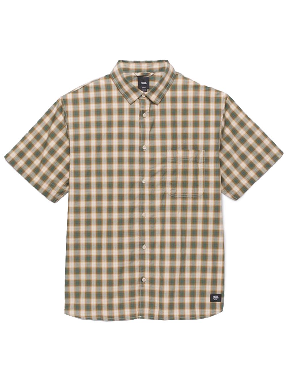 Vans Camicia Uomo Verde/beige